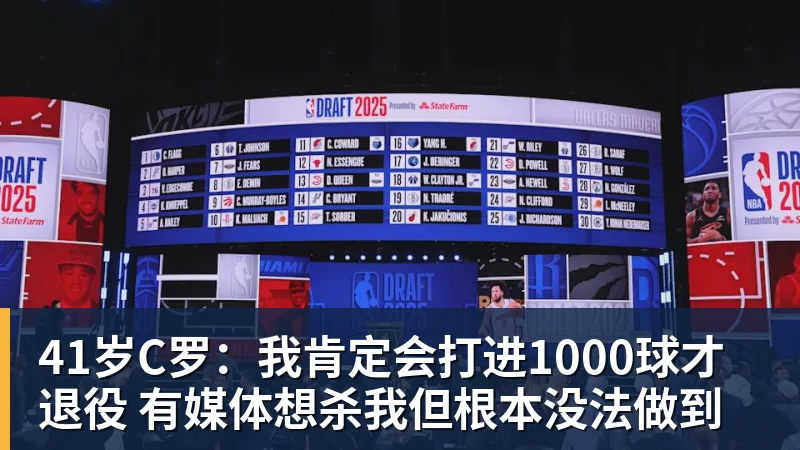 41岁C罗：我肯定会打进1000球才退役 有媒体想杀我但根本没法做到